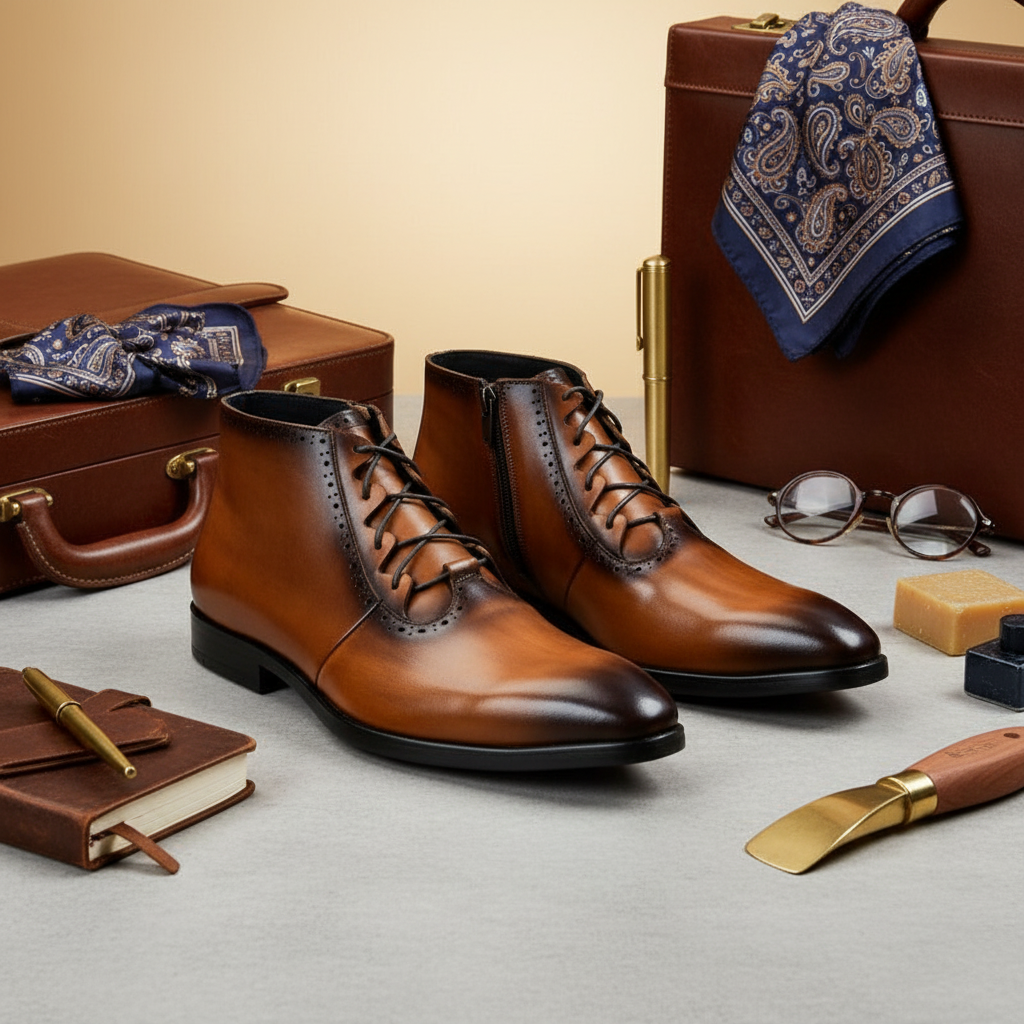 British Business Vintage Goodyear Men's Boots