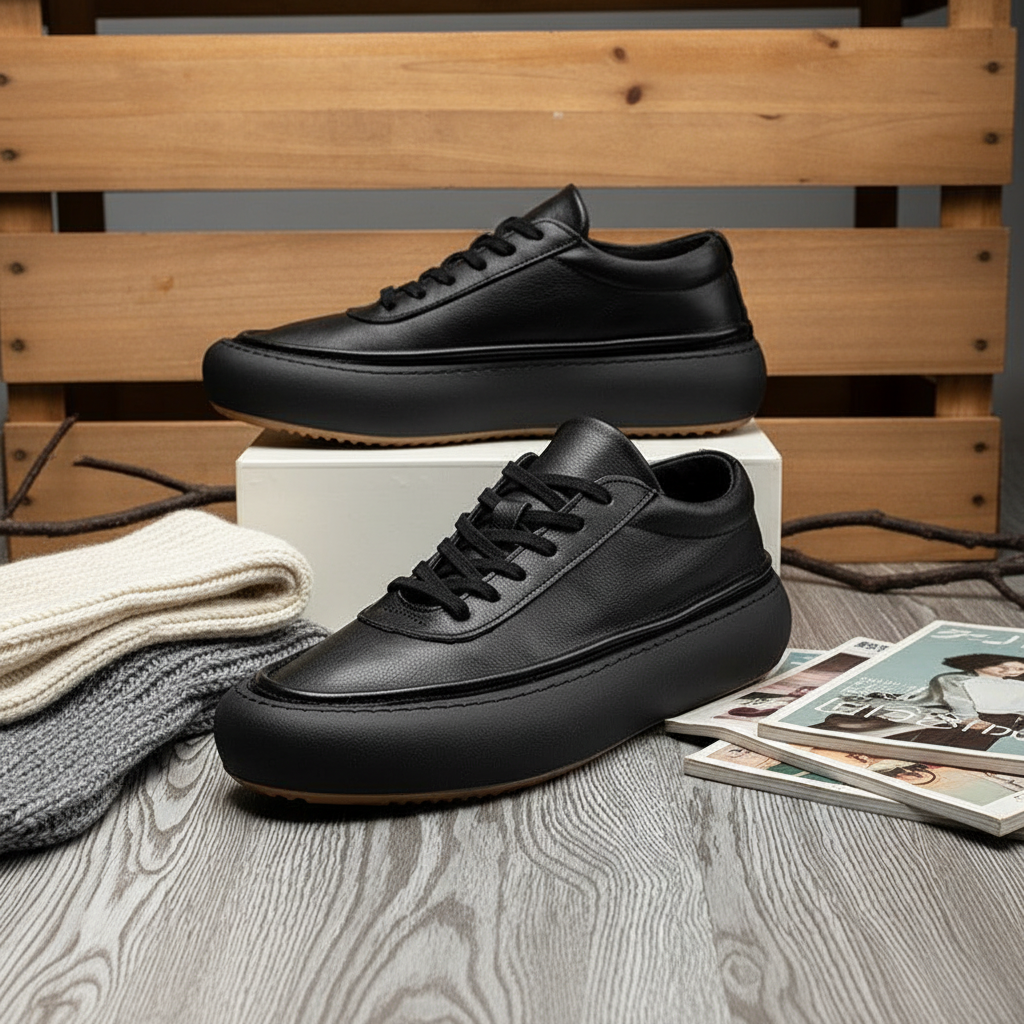 Sports Board Shoes Winter Fleece-lined Japanese Retro